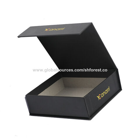 Wholesale Black Magnetic Boxes with Ribbons Luxury Packaging