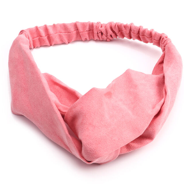 Ikat Kepala Turban Wanita Multikolor Suede - Ikat Kepala Lebar Elastis untuk Yoga, Musim Gugur dan Musim Dingin for sale at factory direct price