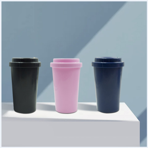 550ML Coffee Juice Plastic Sippy Cup BPA Free Drinking Cup Straw Bottle  Rainbow Water Cup