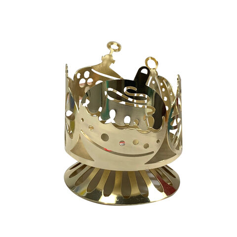 107120 Pumpkin Gold metal candle holder, candle sleeve - Buy China 
