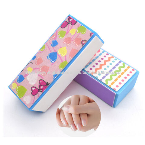 Bloque de Pulido de Uñas 4 Caras Lima Acolchada para Manicura y Nail Art for sale at factory direct price