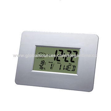 Digital Lcd Desk Wall Clock With Stand Thermometer Hygrometer Large Screen Alarm China On Globalsources Com - Large Digital Wall Clock South Africa