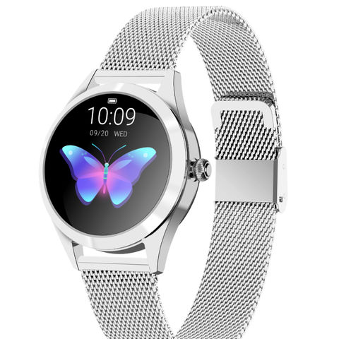Buy Wholesale China Hot Selling Stainless Health Monitor Fitness Stainless Steel Ladies Smart Watch Kw10 & Smart Watch at USD 21 | Global Sources