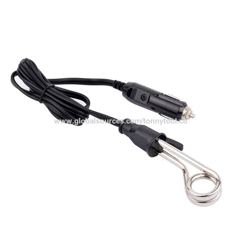 12V Portable Safe Car Immersion Heater Electric Water Coffee Heater Boiler