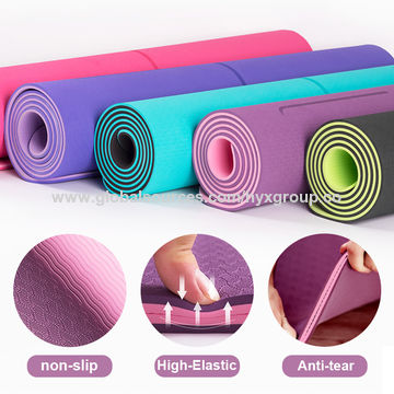 3mm Thickness Made in USA Athletic Exercise yoga mat with Multi-Color 