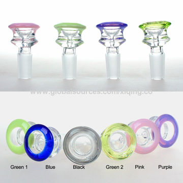 New Colorful 14mm Borosilicate Glass Joint Male hookah Glass Bowl for glass bong 
