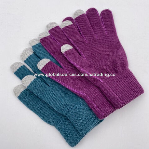 Hochwertige, schlichte Winter-Touchscreen-Handschuhe für Damen und Herren