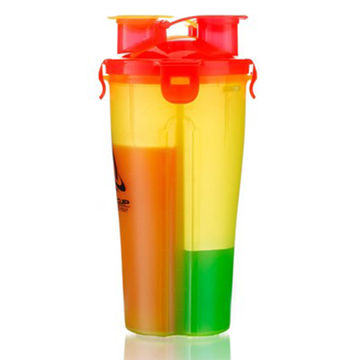 Buy Wholesale China 400ml Plastic Protein Shaker Water Bottle With Handle  Metal Mixer Ball & Shaker Bottle at USD 0.72
