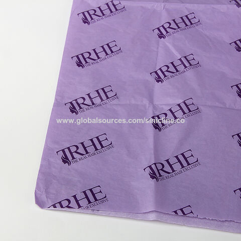 Sinicline papel de seda clásico con logo personalizado para embalaje de extensiones de cabello, papel de seda para envolver regalos y ropa for sale at factory direct price