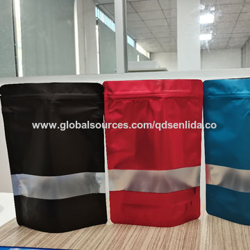 Achetez en gros Emballage Noir Couleur Snack Alimentaire En Plastique  Fermeture éclair Sac Pouh Avec Hd Fenêtre Transparente Chine et Pochette  D'emballage En Plastique à 0.03 USD