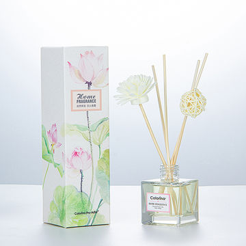 Difusor de ambiente personalizado para el hogar, botella de vidrio comercial, aroma, ambientador, fragancia para el hogar, difusor de varillas