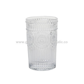 Buy Wholesale China Wholesale Custom Transparent Clear Beer Rattan Cup  Sleeve Wrapped Glass Tumbler Cup Wine Glasses & Glass Tumblers at USD 1.43