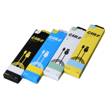 Cheap usb cable packaging box custom print cable organizer box folded ...