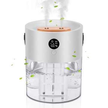 Mini Humidificador Inalámbrico 2L con Doble Boquilla de Pulverización, Difusor de Niebla Fría, Humidificadores Portátiles Recargables for sale at factory direct price