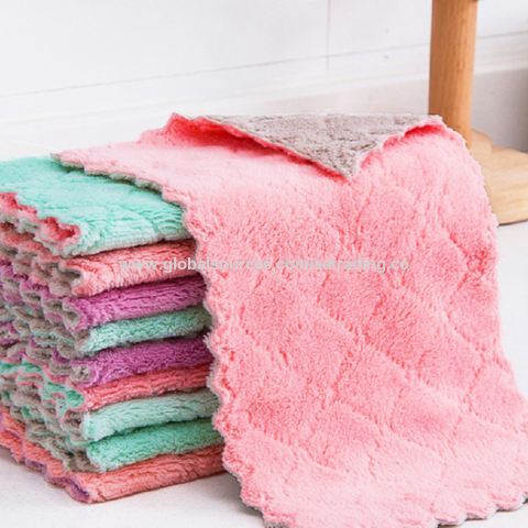 Dishwashing Towels, Microfiber Dish Cloths, Household Thickened