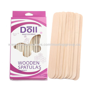 Professional Large Wax Waxing Wood Body Hair Removal Sticks Applicator  Spatula (500 Pcs)