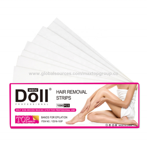 100Pcs Hair Removal Waxing Strips Waxing Papers Depilatory Beauty  DR〡