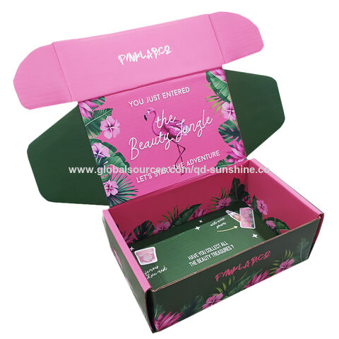 Caja de Regalo de Cosméticos de Maquillaje Caja Plegable de Papel Caja de Embalaje Caja de Cartón Corrugado for sale at factory direct price