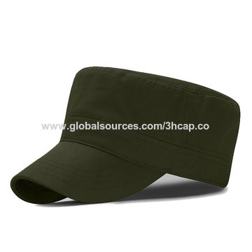 Military Cap Hat Baseball Cap Cadet Large Unisex Cotton Peaked Cap