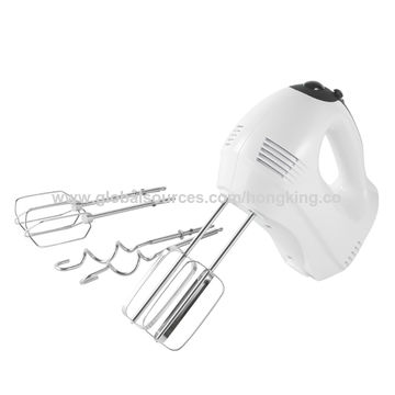 WW Hand Mixer with 5 Speed Settings, Dough Hooks & Mixing Beaters, 300 W,  Easy-Store