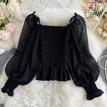 Wholesale Tags Latest Design Summer Women Fashion Chiffon Blouse