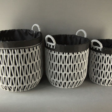 Large Cotton Rope Storage Baskets Toy, Large Wire Baskets For Toy Storage