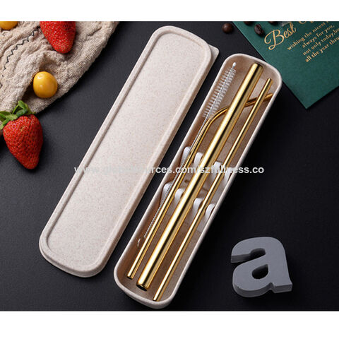 Custom Eco Friendly Reusable Stainless Steel Drinking Metal Straw with Silicone  Tips - China Stainless Steel Straw and Reusable Straw price