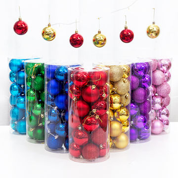 12pcs/Set Christmas Tree Balls Decorations 6cm Xmas Ball Black Ball  Christmas Decorations Christmas Tree Hanging for Home Decor