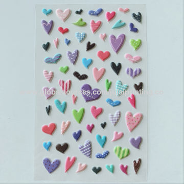 Buy Wholesale China Pvc Vinyl Heart 3d Eva Foam Puffy Stickers For  Scrapbooking & Foam Sticker at USD 0.08