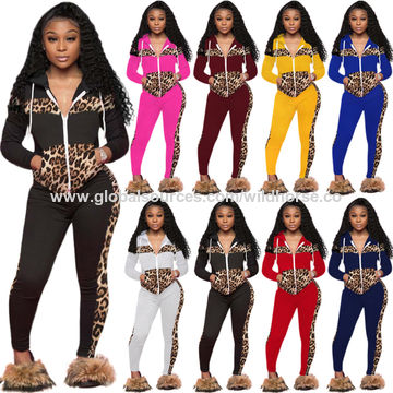 Printed Leopard Women Track Suit Set 2 Piece Velvet Sweat Suits Spring  Jogging Sweatshirt Sweatpant - Explore China Wholesale Yoga Streetwear  Tacksuits Shorts Sweatsuits and Sportswear, Sweatsuits, Tacksuits