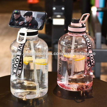 Large 1 Gallon Water Bottle with Time Marker BPA Free Leakproof Water Jug  for Fitness and Outdoor Sports - China Pet Bottle and Water Bottle price