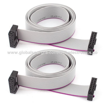 10 12 14 16 20 26 30 34 40Pin Color Rainbow Ribbon Wire Cable Flat 1.27mm Pitch/ 