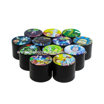 Dropship  Top Selling Spice Grinder Custom Aluminum Zinc Alloy  Material Smoking Tobacco Herb Grinder With Magnetic Closure to Sell Online  at a Lower Price