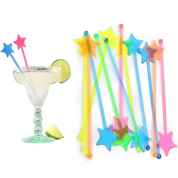 10 New MALIBU RUM Plastic Cocktail Swizzle Stick Stirrers. 
