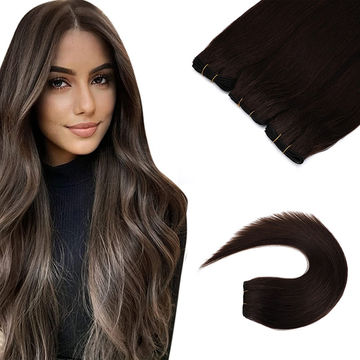 black wig wefts