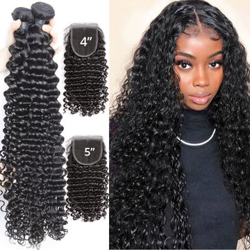Buy Wholesale China 32 30 Inch Deep Wave Wig Curly Human Hair Wigs For  Black Women Pre Plucked With Baby 4x4 Closure Wig & Hair Closures at USD   | Global Sources