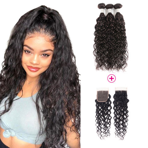 Buy Wholesale China Human Hair Weft Brazilian Deep Water Wave Wigs Piece Virgin  Hair Bundles Closure & Virgin Hair Bundles at USD 30 | Global Sources