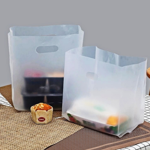 Bag Plastic Clear With Recycle Symbol White Compostable Clear Plastic Bags  Eco Plastic Handle Bag Transparent