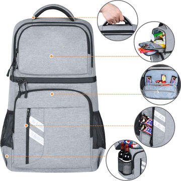 backpack with insulated cooler compartment