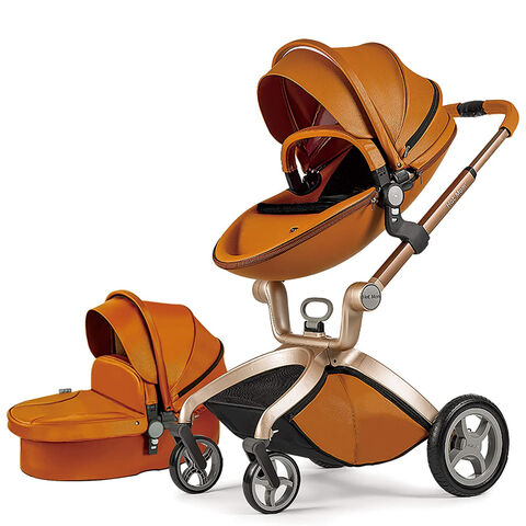 Kinderwagen 2018, Hot Mom Babywagen mit Babywanne Kombination, Braun for sale at factory direct price