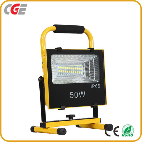 60W Portable Rechargeable LED FLOOD Work Light Flash Cordless Battery Power 