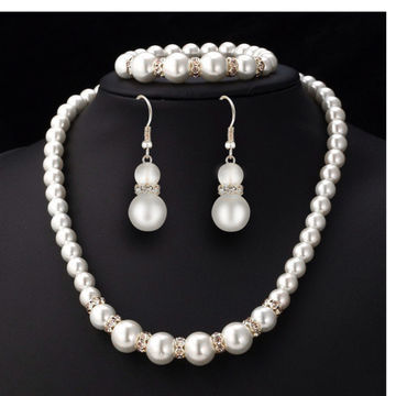 pearl diamond jewelry sets