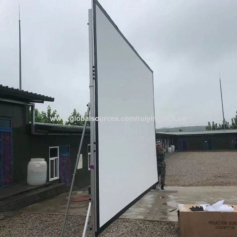 Écran De Projection Portable 100 Pouces Anti-pli - HD 16:9 Pour Home Cinéma, Jeux Vidéo Et Extérieur - 1