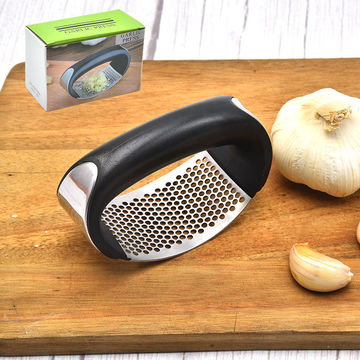 New 4 Colors Stainless Steel Garlic Press Crusher Manual Garlic Mincer  Chopping Garlic Tool Fruit Vegetable Tools Kitchen Gadget