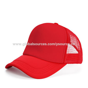 Black Mesh Foam Custom Trucker Cap Hat 