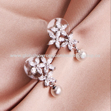 Buy Wholesale China New Arrival Bridal Wedding Water Drop Cubic