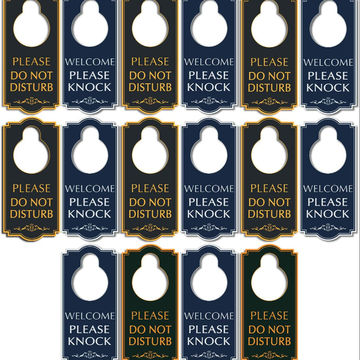 Clinics Double Sided Hotels or During Therapy Ideal for Using in Any Places Like Offices Massage Session in Progress Please Do Not Disturb Sign Law Firms Spa Treatment Door Knob Hanger 2 Pack