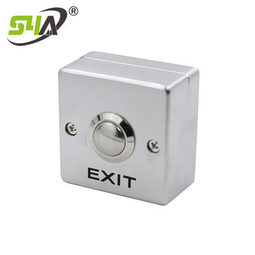 Stainless Steel Push to Exit Lock Release Button, Door Access