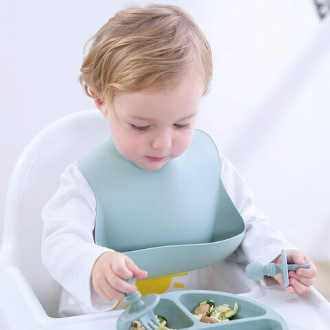 Susaid Lemon Leaves Print Bibs For Babies Toddlers Adjustable Waterproof Free Soft Durable Bibs For Eating With Large Pocket Food Catcher