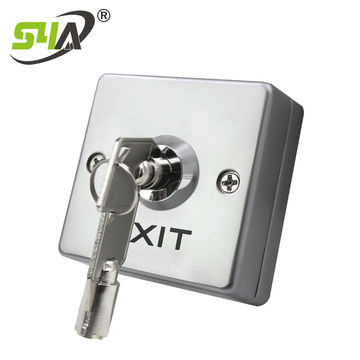 Stainless Steel Push to Exit Lock Release Button, Door Access